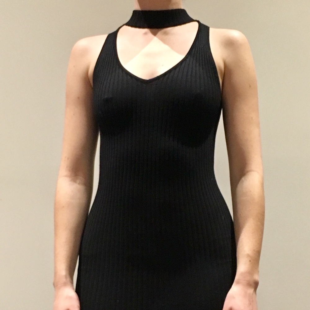 LF black bodycon dress